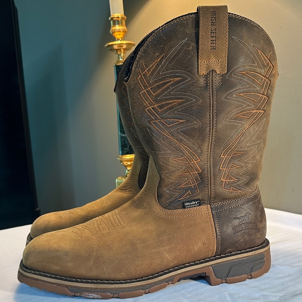 Irish Setter Tan/Brown Classic Western Work Boots